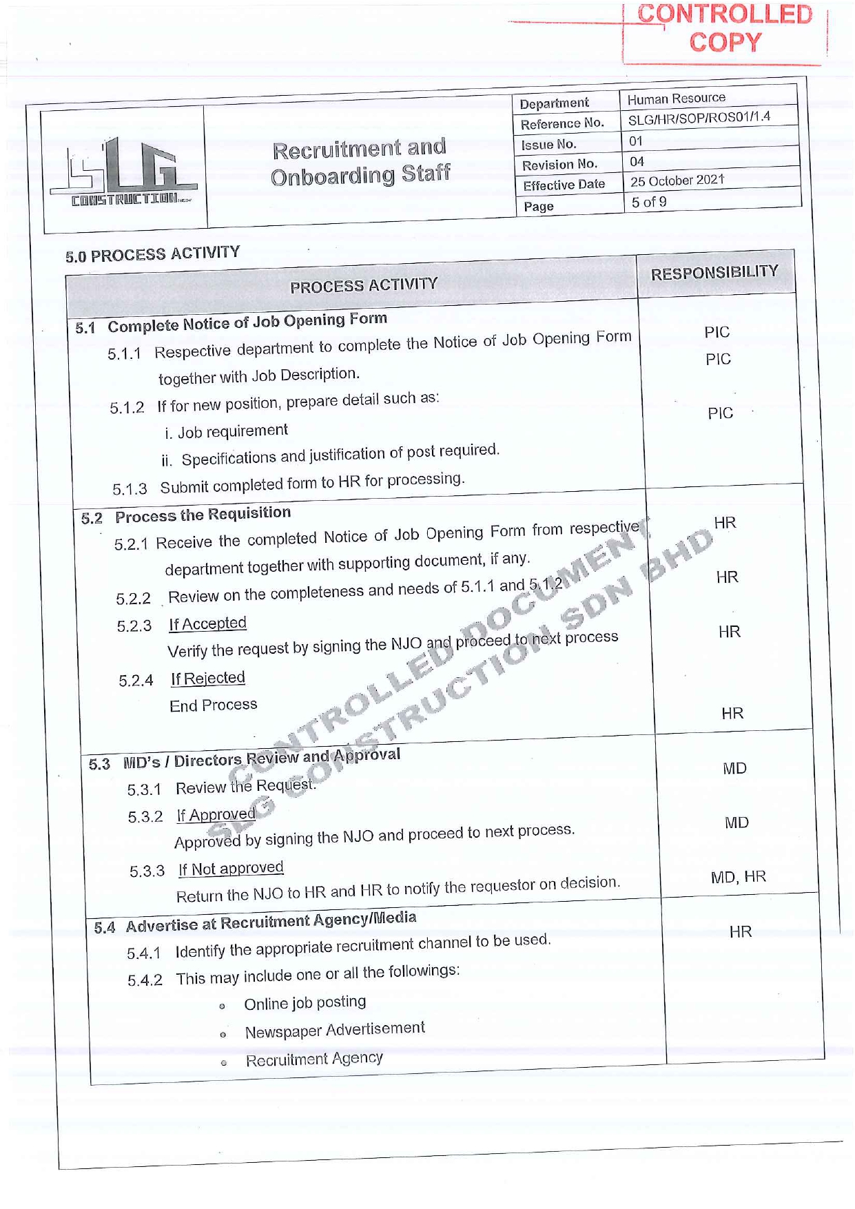 SLG-PRO-SOP Page 5